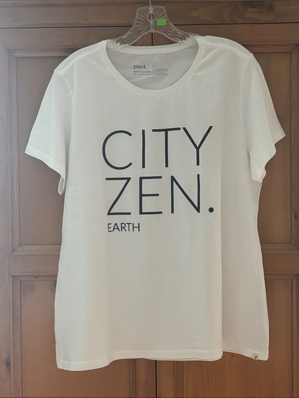 Pact Organic Cotton City Zen Tee NWOT